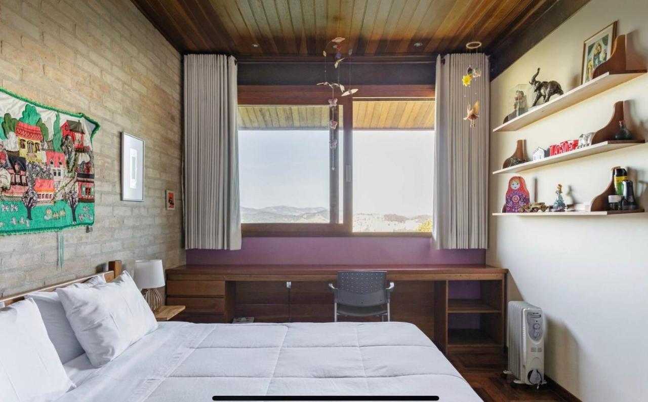 Campos do Jordão Casa De Vidro Com Vista Mantiqueira - Com Cafe E Staff 빌라 외부 사진