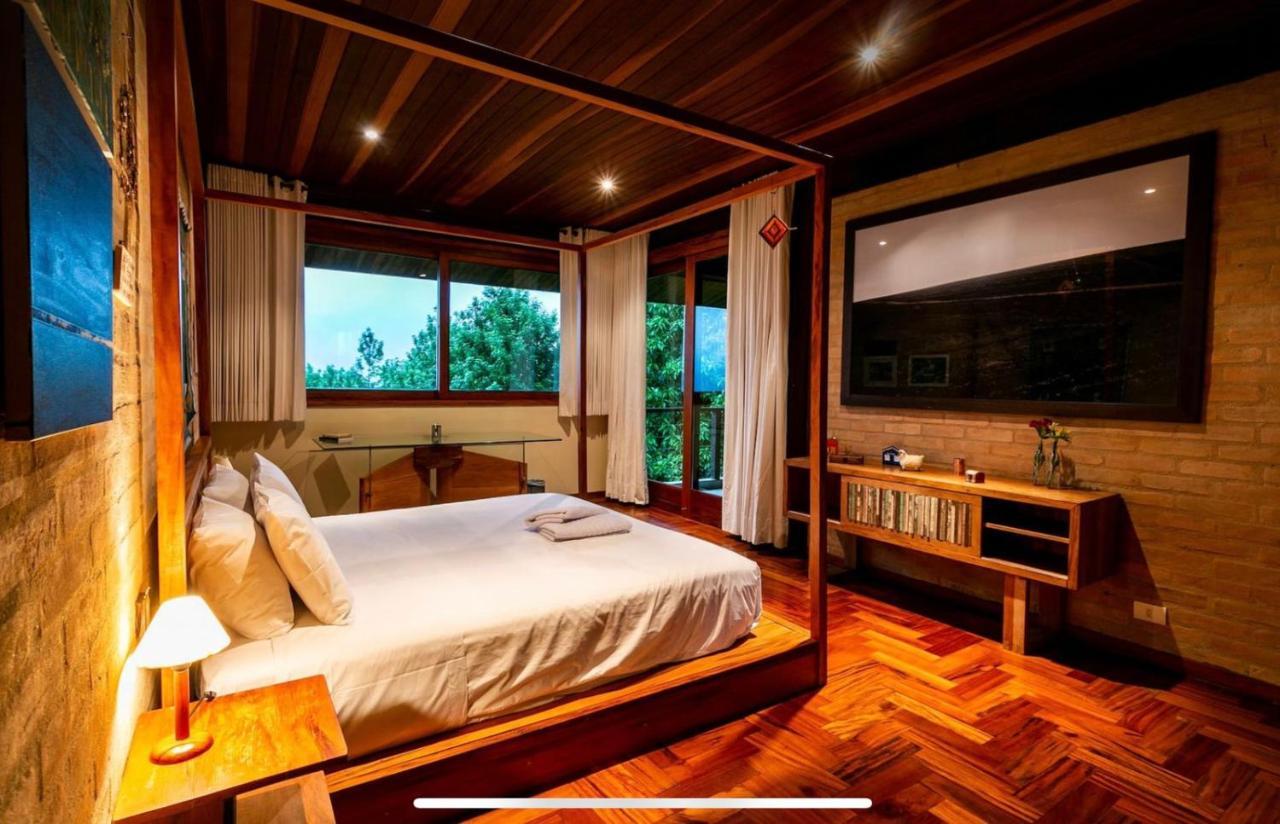Campos do Jordão Casa De Vidro Com Vista Mantiqueira - Com Cafe E Staff 빌라 외부 사진