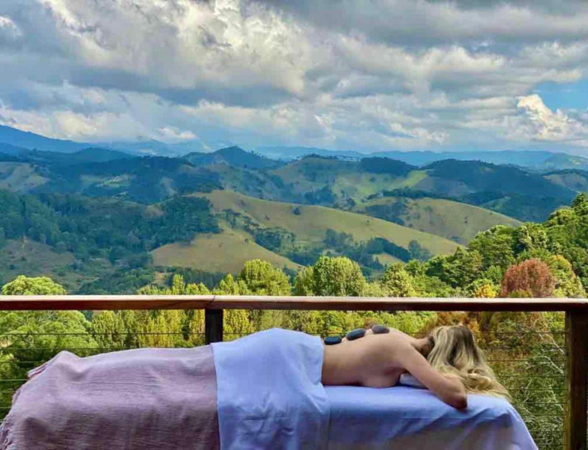 Campos do Jordão Casa De Vidro Com Vista Mantiqueira - Com Cafe E Staff 빌라 외부 사진