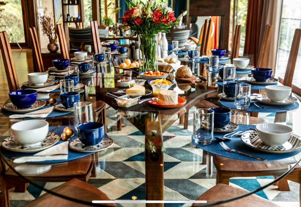 Campos do Jordão Casa De Vidro Com Vista Mantiqueira - Com Cafe E Staff 빌라 외부 사진
