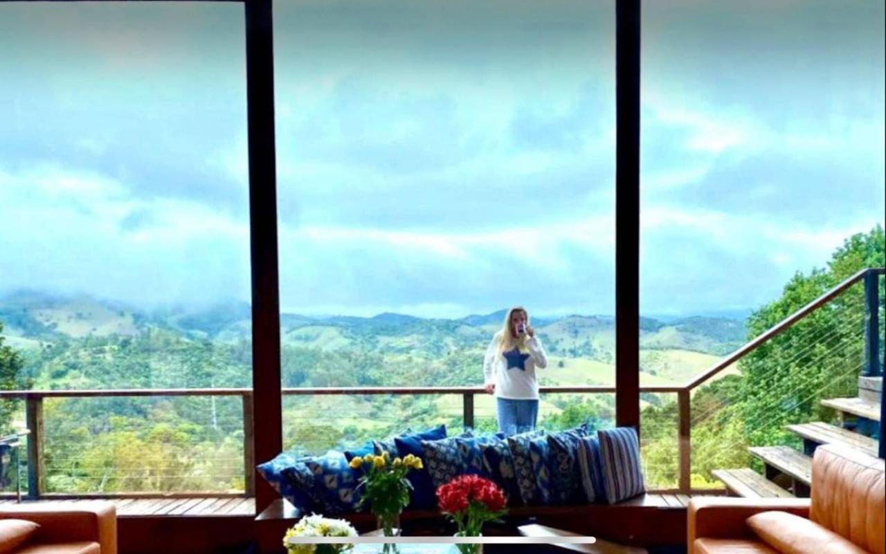 Campos do Jordão Casa De Vidro Com Vista Mantiqueira - Com Cafe E Staff 빌라 외부 사진